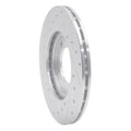 R1 81-82 Toyota Cressida Front Right Drilled & Slotted Silver Brake Rotor