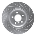 DFC 02-06 BMW X5 Rear Left Drilled & Slotted Silver Brake Rotor