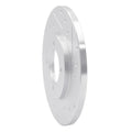 R1 Concepts Brake Rotor Drilled and Slotted Silver Fits Toyota Corolla