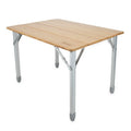 BAMBOO FOLDING TABLE W/AL LEGSADJCMPCT(25.5X19.75X1825.5)