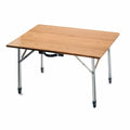 BAMBOO FOLDING TABLE W/AL LEGSADJCMPCT(25.5X19.75X1825.5)