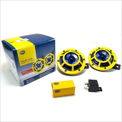 Hella Horns with Grimmspeed Brotie Mounting Bracket Subaru WRX/STI 2002