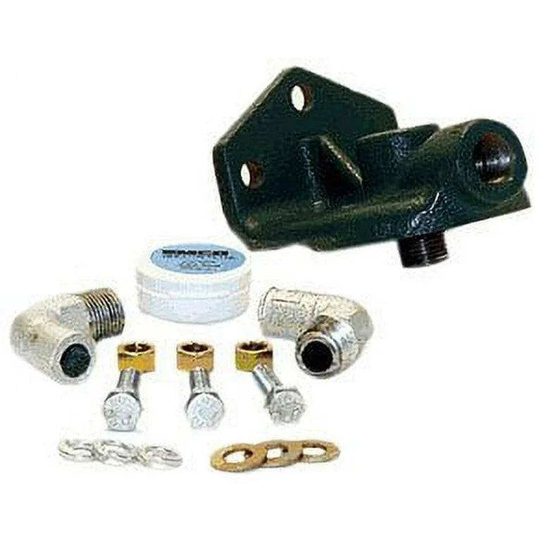 FILTER MOUNTING BASE FOR COOLING SYSTEM 11/1616IN THREAD 3/8IN NPT IN/OU