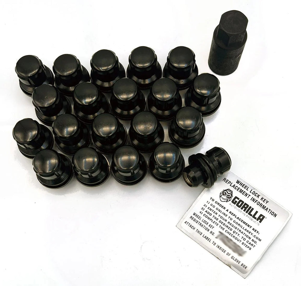 GORILLA SYSTEM TOYOTA MAG BLACK CHROME (WITH WASHER) 12MM X 1.50