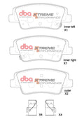 DBA 21-22 Genesis G80 XP Performance Rear Brake Pads