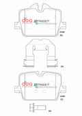 DBA 19-22 BMW 330i xDrive G20 (w/Base Brakes) Rear XP Performance Brake Pads