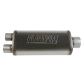 Flow Fx Muffler Flow Fx Muffler 3.50 Center In/2.50 Dual Out Straight Through Performance Moderate Sound Stainless Steel Flowmaster
