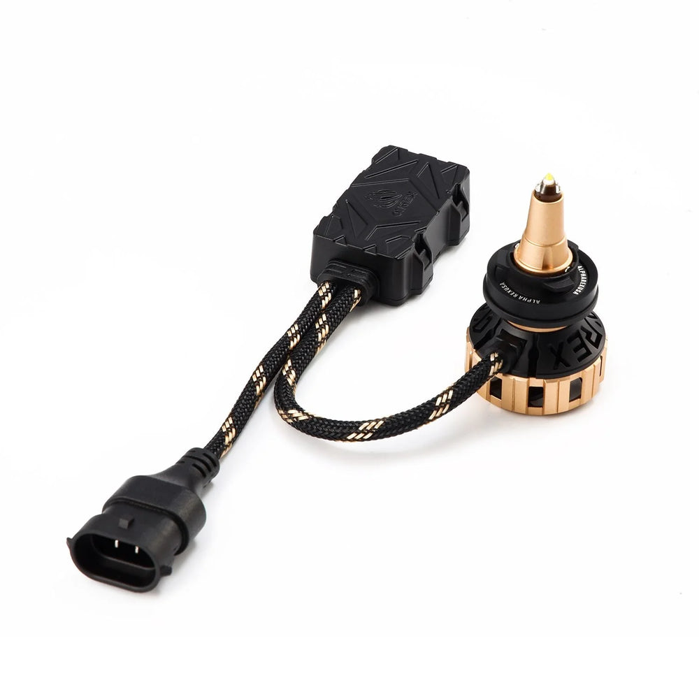 AlphaRex Gold Ammo Panoramic LED light bulbs - 9006