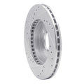 DFC 82-86 Nissan Stanza Front Right Drilled & Slotted Silver Brake Rotor