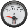 Autometer Stack 52mm 140-300 Deg F 1/8in NPTF Electric Oil Temp Gauge - White
