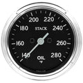 Autometer Stack 52mm 140-300 Deg F 1/8in NPTF Electric Oil Temp Gauge - White