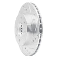 DFC 95-00 Nissan Sentra Front Right Drilled & Slotted Silver Brake Rotor