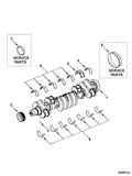 MAIN BEARING SET, .50MM