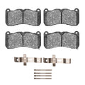 DFC 13-14 Ford Mustang Front 5000 Advanced Low Metallic Brake Pads and Hardware Kit