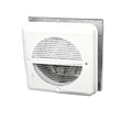 120V SIDEWALL FAN WHITE EXTERIOR COVER WHITE PAINTED INTERIOR GRILLE