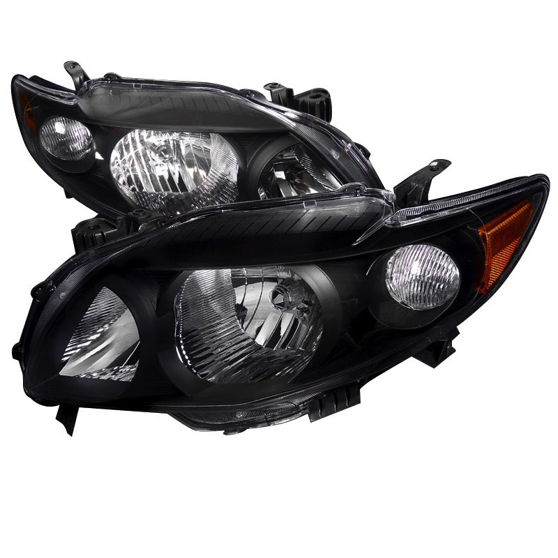 EURO HEADLIGHT BLACK HOUSING