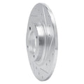 DFC 81-84 Toyota Starlet Front Right Drilled & Slotted Silver Brake Rotor