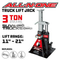 ALLINONE JACKSTAND/BOTTLE JACK 3TON CAPACITY 11 21IN LIFT