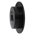 R1 04-10 Toyota SIENNA Rear Right Drilled & Slotted Black Brake Rotor