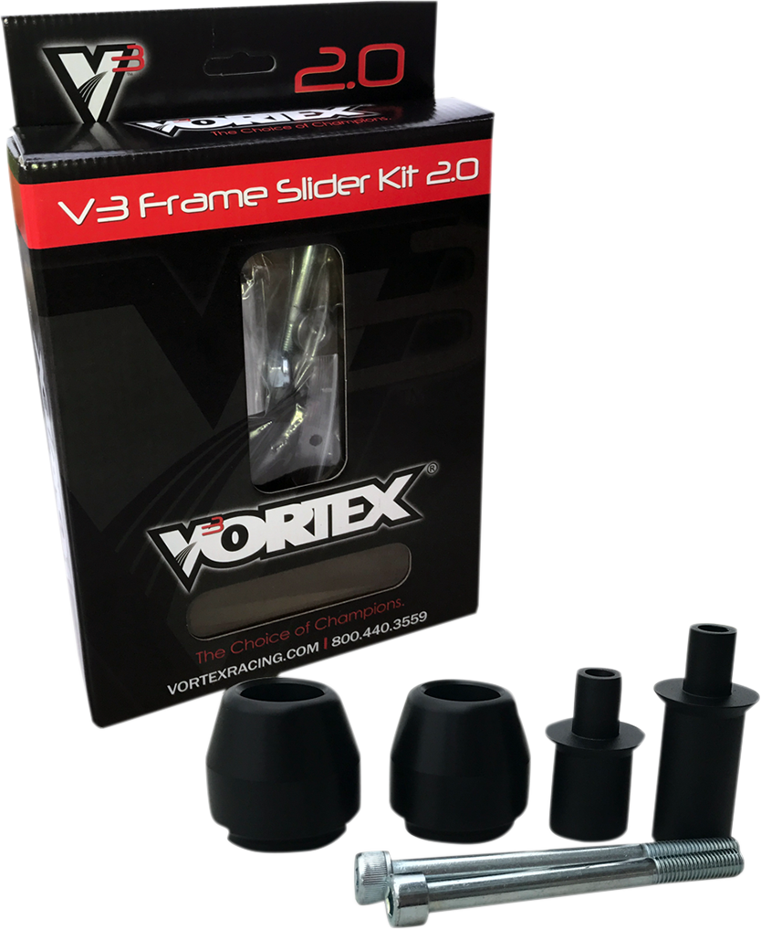 Vortex Racing 15-19 Yamaha YZF R3 V3 2.0 Frame Slider Kit- No Cut