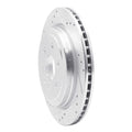 DFC 10-16 Cadillac SRX Rear Left Drilled & Slotted Silver Brake Rotor