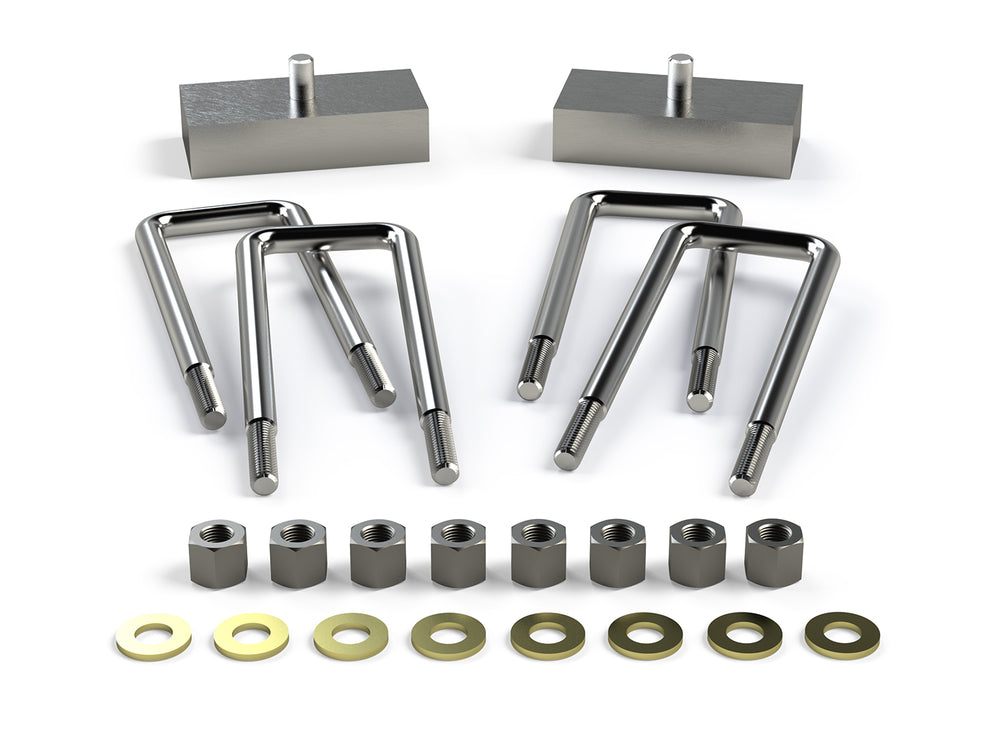 ~(10 lbs. 9X8X2)~ 2005+ Toyota Tacoma: 1.25in Lift Falcon Rear Leaf Spring Block Kit