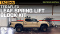 ~(10 lbs. 9X8X2)~ 2005+ Toyota Tacoma: 1.25in Lift Falcon Rear Leaf Spring Block Kit