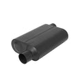 40 Series Chambered Muffler 40 Series Stainless Steel 2.50 Offset In 2.50 Offset Out Aggressive Sound Flowmaster