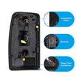 0006 TAHOE/SUBURBAN/YUKON W/O DOUBLE BARN DOOR STYLE LED TAIL LIGHTS(BLACK/SMOKE)