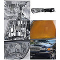 EURO HEADLIGHTS CHROME HOUSING WITH