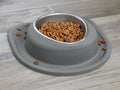 WeatherTech Pet Feeding System Double High 32oz 8in. Stainless Bowl - Dark Grey