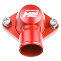ALUMINUM WATER NECK 1.50IN HOSE FOR CHEVY V8 ALL ENGINE RED