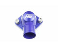 ALUMINUM WATER NECK 1.25IN HOSE FOR PONTIAC V8 ENGINE BLUE