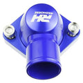 ALUMINUM WATER NECK 1.25IN HOSE FOR PONTIAC V8 ENGINE BLUE