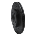 R1 2011-2025 Hyundai Elantra GT Front Right Drilled & Slotted Black Brake Rotor