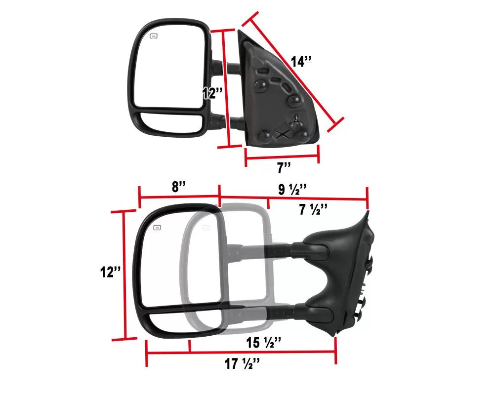99-07 F250 TOWING MIRRORS