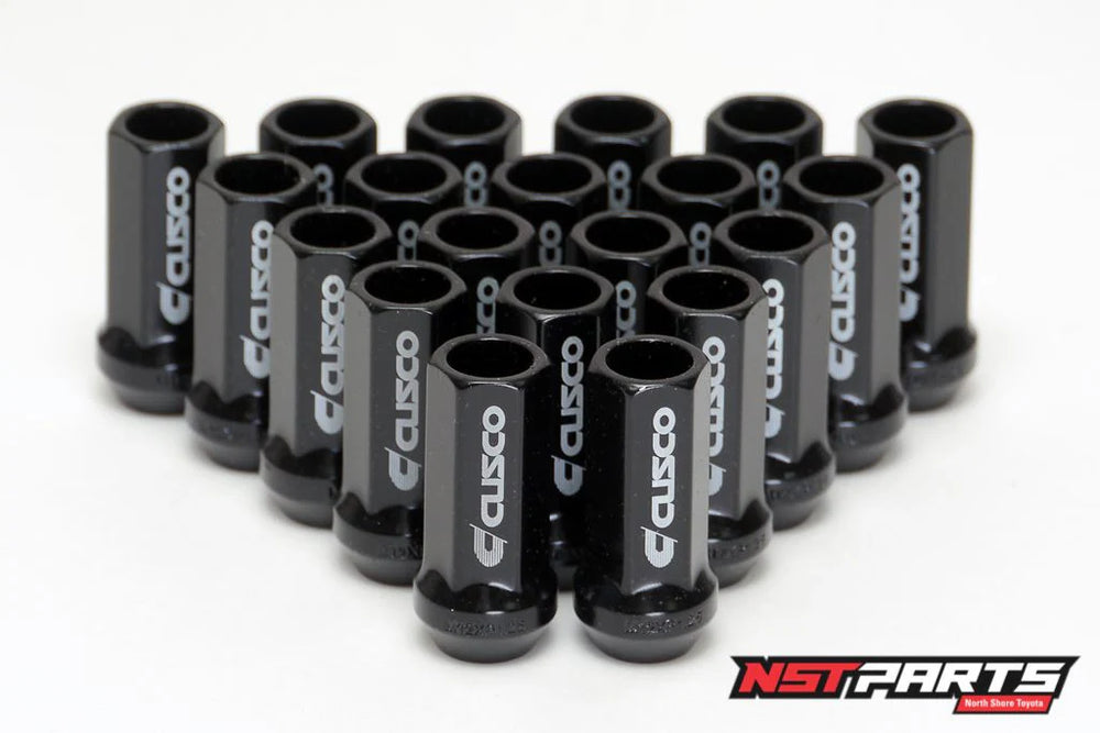 Cusco Universal Wheel Lug Nut Set M12 x P1.5mm - Black  (16pcs)