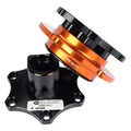 NRG Quick Release - Black Shinny Body / Orange Shinny Ring SFI SPEC 42.1