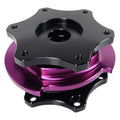 NRG Quick Release SFI SPEC 42.1 - Shiny Black Body / Shiny Purple Ring