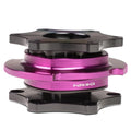 NRG Quick Release SFI SPEC 42.1 - Shiny Black Body / Shiny Purple Ring