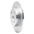 DFC 87-92 Chevrolet Nova Rear Left Drilled & Slotted Silver Brake Rotor