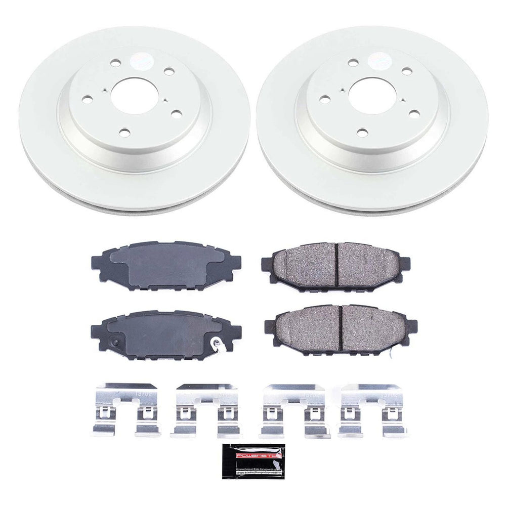 Power Stop 2024 Subaru Impreza Rear Z17 Coated Brake Kit