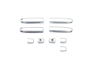 Door Handle Cover: 2007 Nissan Altima w/o 2 sensors; Door Handle Covers; chrome
