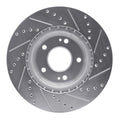 DFC 15-25 Hyundai Tucson Front Left Drilled & Slotted Silver Brake Rotor