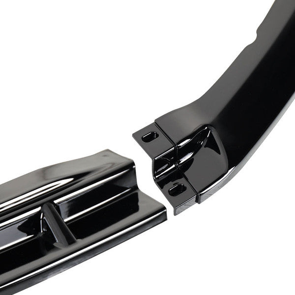 V6. GT. BOSS 302 ALL MODELS (DO NOT FIT SHELBY GT500) FRONT BUMPER LIP GLOSSY BLACK