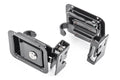 ~(4 lbs. 6X6X6)~ Paddle-style Door Handle Latches Kit Black Jeep 97-06 Wrangler; Set of two Paddle Handle latches hardware