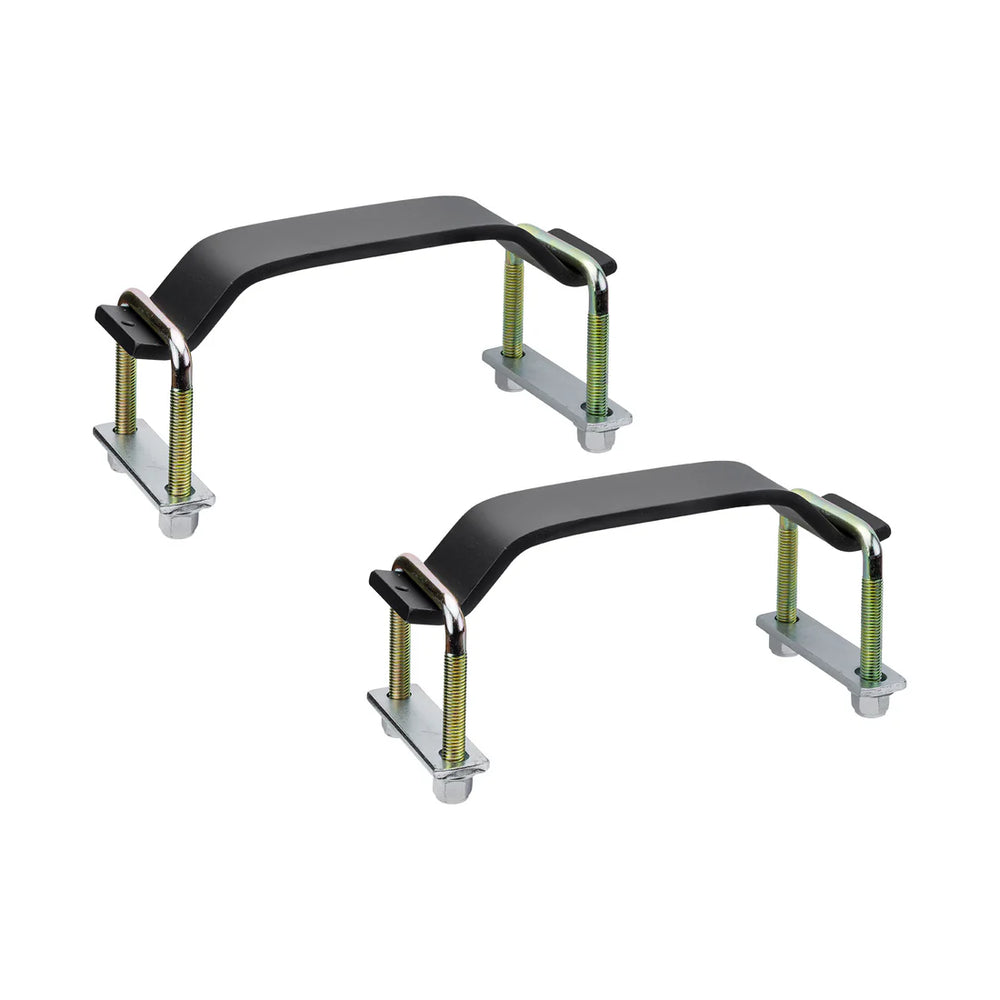 Mounting Kit: various makes Pick Up Full Size with leaf springs above the vehicle axle, SUV with leaf springs above the vehicle axle, and Van with leaf springs above the vehicle axle; Self Adjusting Suspension Stabilizer Mounting Kit