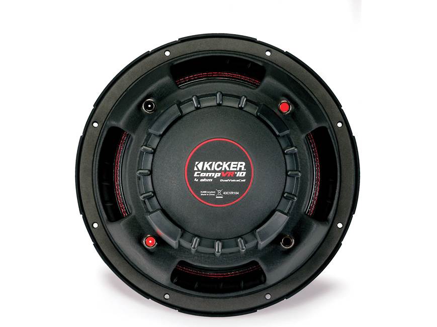 CompVR 10-Inch (25cm) Subwoofer Dual Voice Coil 4-Ohm 350W