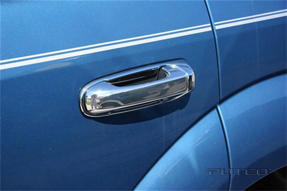 Door Handle Cover: 2004-2005 Jeep Liberty; chrome