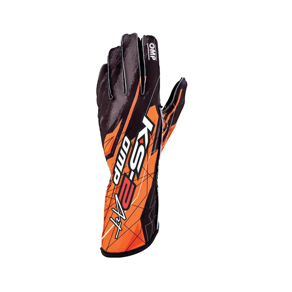 OMP KS-2 ART my2025 KART GLOVES ORANGE / BLACK SZ M
